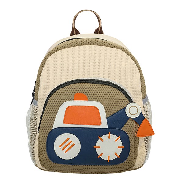 Balo cho bé mẫu giáo Ioon PANNA8 xe E2419 nâu cao cấp, bền đẹp, thời trang - AVAKids.com