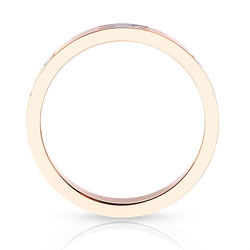 Nhẫn Hợp Kim Nam AvaJi Đính Đá AVJ.R000079 Màu Vàng Hồng