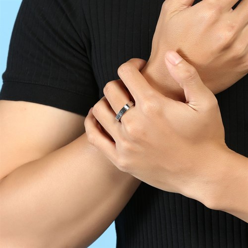 Nhẫn Hợp Kim Nam AvaJi AVJ.R000087 Màu Bạc