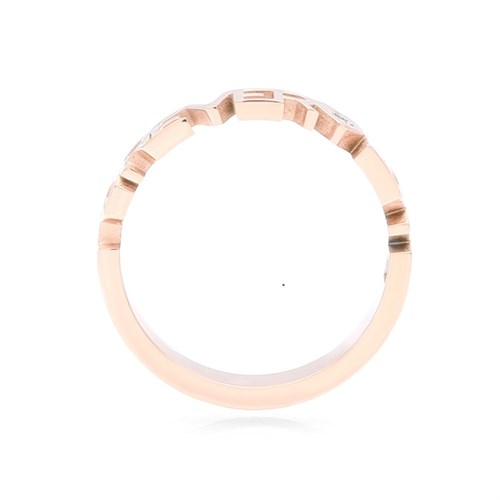 Nhẫn Hợp Kim Nữ AvaJi Đính Đá AVJ.R000089 Màu Vàng Hồng