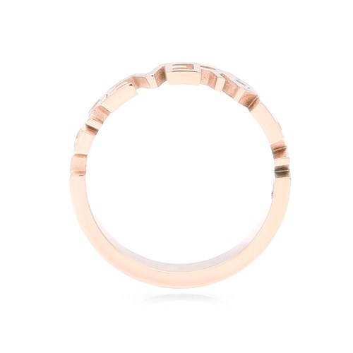 Nhẫn Hợp Kim Nữ AvaJi Đính Đá AVJ.R000090 Màu Vàng Hồng