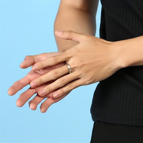 Nhẫn Hợp Kim Nam AvaJi Đính Đá AVJ.R000097 Màu Bạc