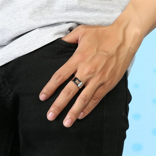 Nhẫn Hợp Kim Nam AvaJi AVJ.R000105 Màu Bạc