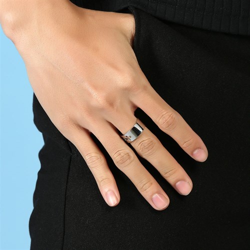 Nhẫn Hợp Kim Nam AvaJi AVJ.R000107 Màu Bạc