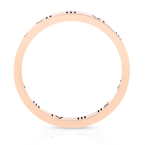 Nhẫn Hợp Kim Nam AvaJi Đính Đá AVJ.R000134 Màu Vàng Hồng