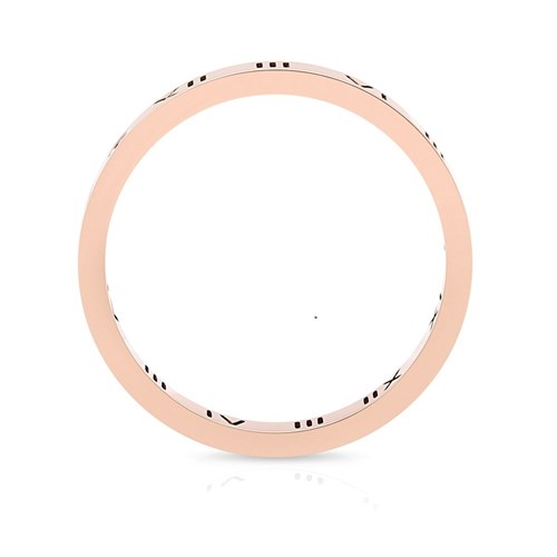 Nhẫn Hợp Kim Nam AvaJi Đính Đá AVJ.R000136 Màu Vàng Hồng