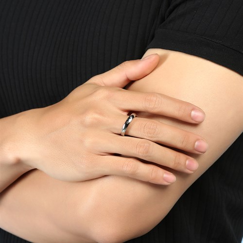 Nhẫn Hợp Kim Nam AvaJi Đính Đá AVJ.R000157 Màu Bạc