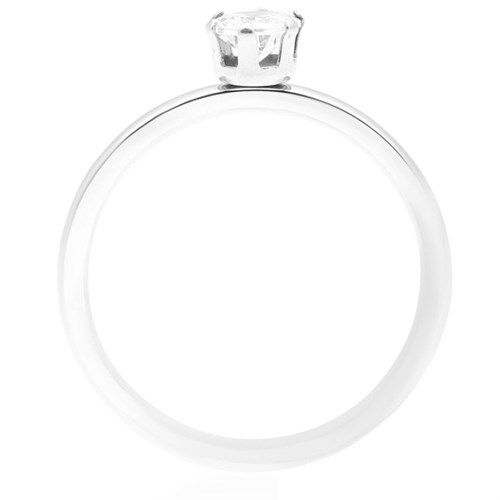 Nhẫn Hợp Kim Nữ AvaJi Đính Đá AVJ.R000165 Màu Bạc