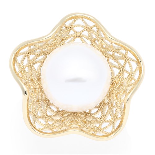 Nhẫn Hợp Kim Nữ AvaJi Ngọc Trai AVJ.R000236.00 Màu Vàng