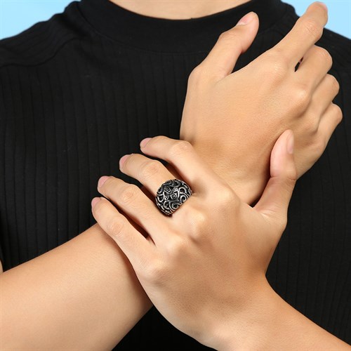 Nhẫn Hợp Kim Nam AvaJi AVJ.R000251.00 Màu Bạc