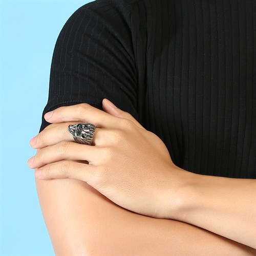 Nhẫn Hợp Kim Nam AvaJi AVJ.R000252.00 Màu Bạc