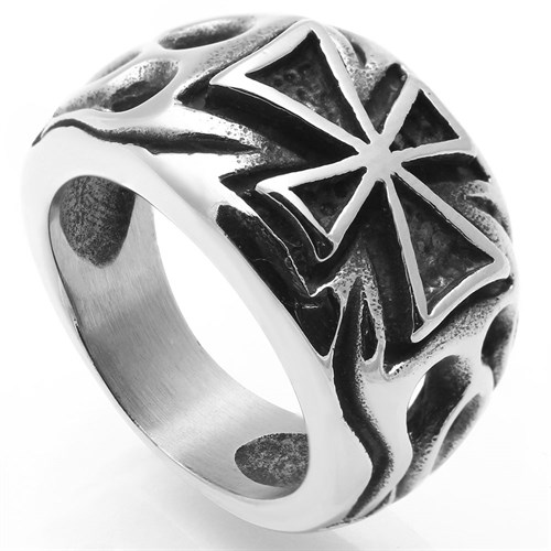 Nhẫn Hợp Kim Nam AvaJi AVJ.R000253.00 Màu Bạc