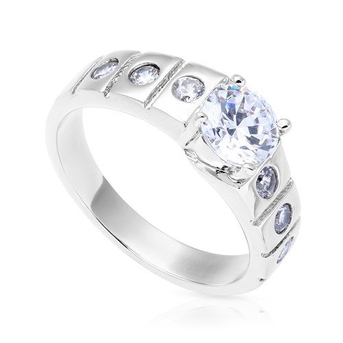 Nhẫn Hợp Kim Nam AvaJi Đính Đá AVJ.R000260.00
