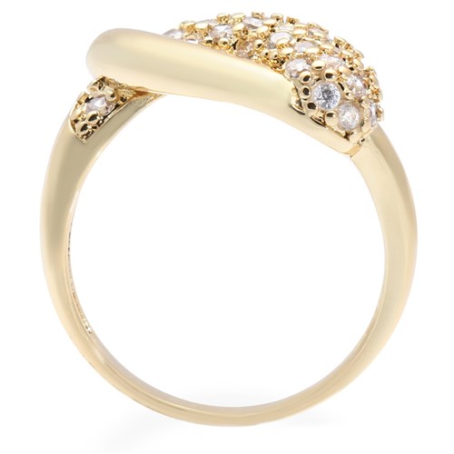 Nhẫn Hợp Kim Nữ AvaJi Đính Đá AVJ.R000267.00 Màu Vàng