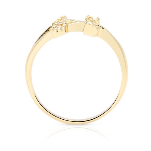 Nhẫn Hợp Kim Nữ AvaJi Đính Đá AVJ.R000273.00 Màu Vàng