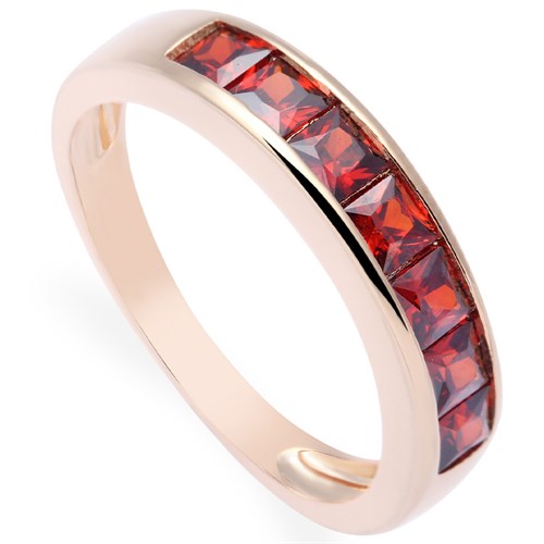 Nhẫn Hợp Kim Nữ AvaJi Đính Đá AVJ.R000292.00 Màu Vàng Hồng