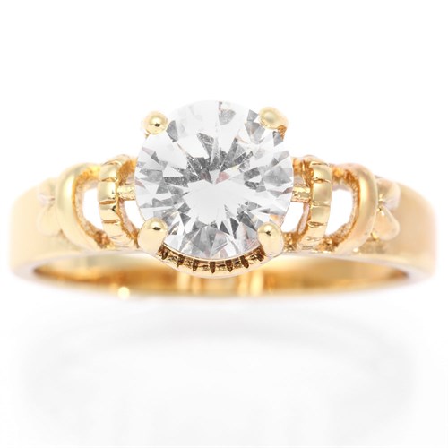 Nhẫn Hợp Kim Đính Đá Nữ AvaJi AVJ.R000297.00 Màu Vàng