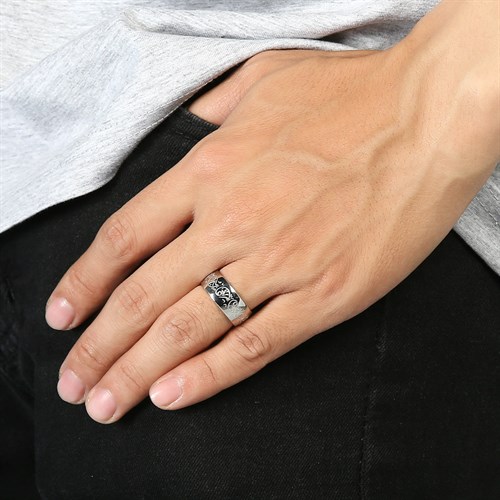 Nhẫn Hợp Kim Nam AvaJi AVJ.R000321.00 Màu Bạc