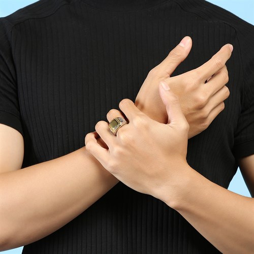 Nhẫn Hợp Kim Nam AvaJi AVJ.R000323.00 Màu Bạc