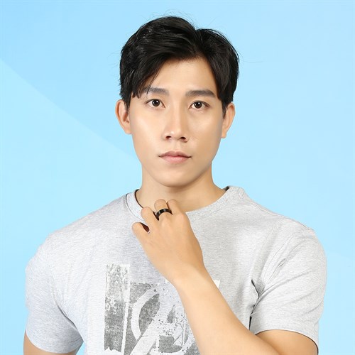 Nhẫn Hợp Kim Nam AvaJi Đính Đá AVJ.R000327.00 Màu Đen