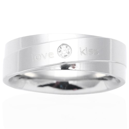 Nhẫn Hợp Kim Nam AvaJi Đính Đá AVJ.R000328.00 Màu Bạc