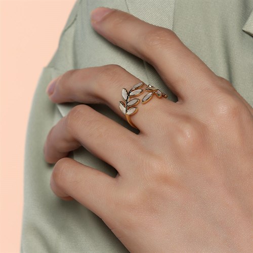 Nhẫn Hợp Kim Nữ AvaJi AVJ.R000011.00 Màu Vàng