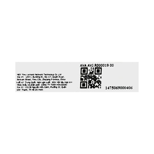 Nhẫn Hợp Kim Nữ AvaJi Đính Đá Zircon AVJ.R000019.00 Màu Vàng