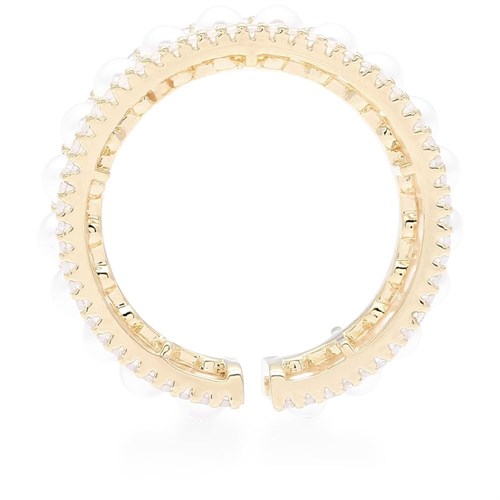 Nhẫn Hợp Kim Nữ AvaJi Đính Đá Zircon AVJ.R000033.00 Màu Vàng