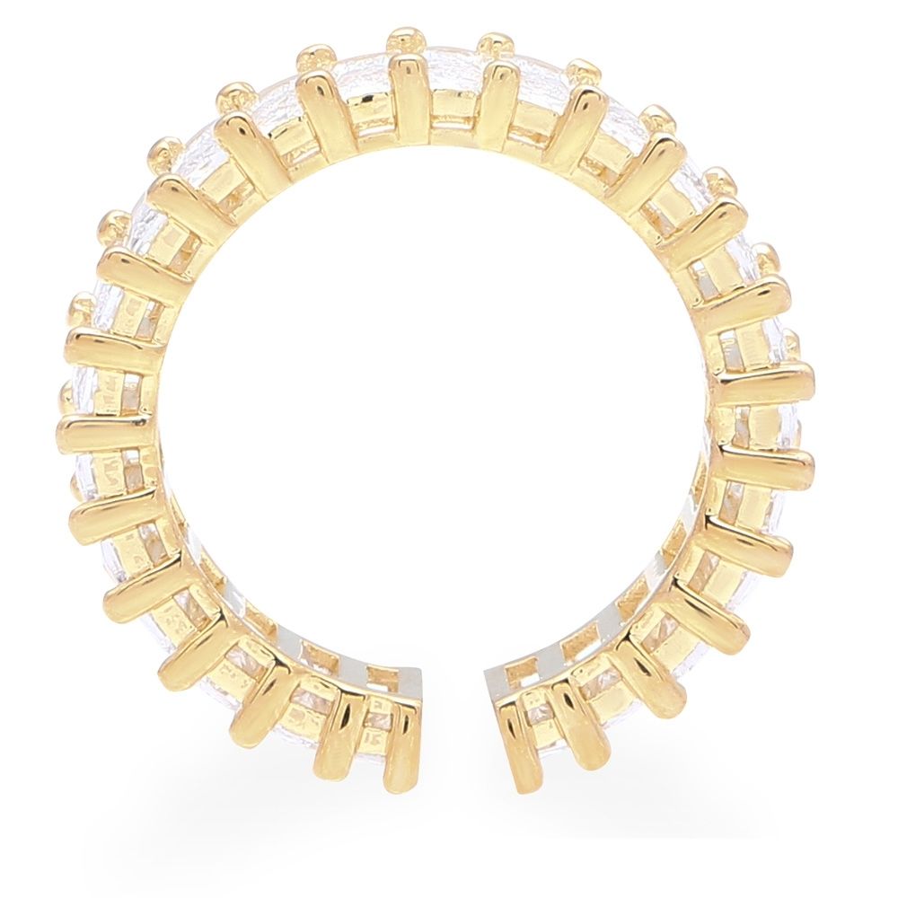 Nhẫn Hợp Kim Nữ AvaJi Đính Đá Zircon AVJ.R000061.00 Màu Vàng