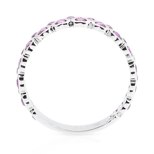 Nhẫn Bạc Nữ Đính Đá Mạ Vàng Trắng AvaJi AVJ.R000410 Màu Bạc