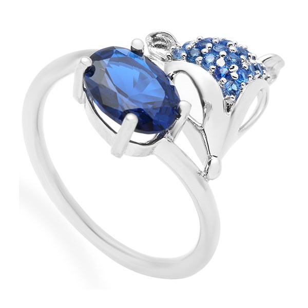 Nhẫn Bạc Nữ Đính Đá Mạ Vàng Trắng AvaJi AVJ.R000414