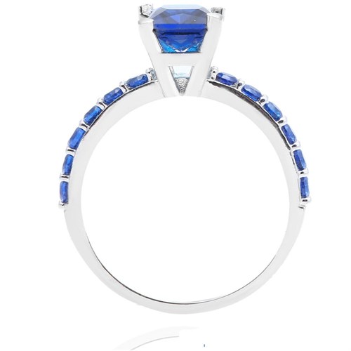 Nhẫn Bạc Nữ Đính Đá Mạ Vàng Trắng AvaJi AVJ.R000442 Màu Bạc