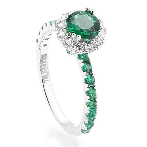 Nhẫn Bạc Nữ Đính Đá Mạ Vàng Trắng AvaJi AVJ.R000458 Màu Bạc