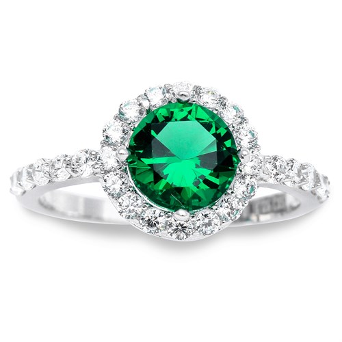 Nhẫn Bạc Nữ Đính Đá Mạ Vàng Trắng AvaJi AVJ.R000465 Màu Bạc