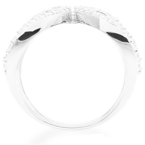 Nhẫn Bạc Nữ Đính Đá Mạ Vàng Trắng AvaJi AVJ.R000484 Màu Bạc