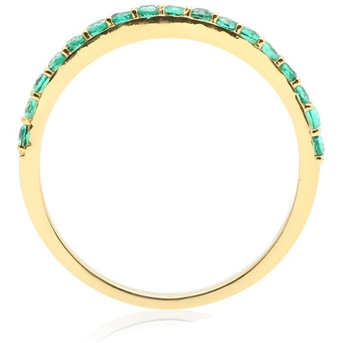 Nhẫn Bạc Nữ Đính Đá Mạ Vàng 18K AvaJi AVJ.R000497 Màu Vàng