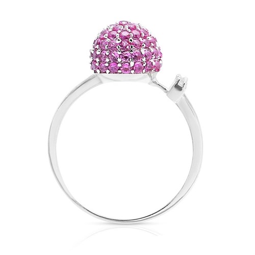 Nhẫn Bạc Nữ Đính Đá Mạ Vàng Trắng AvaJi AVJ.R000535 Màu Bạc