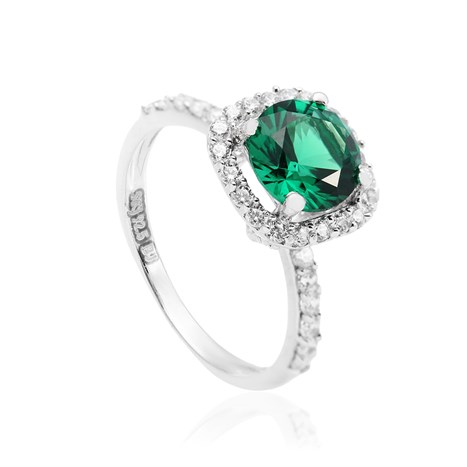 Nhẫn Bạc Nữ Đính Đá Mạ Vàng Trắng AvaJi AVJ.R000550