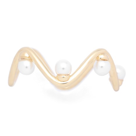 Nhẫn Hợp Kim Nữ Đính Đá AvaJi AVJ.R000648.00 Màu Vàng