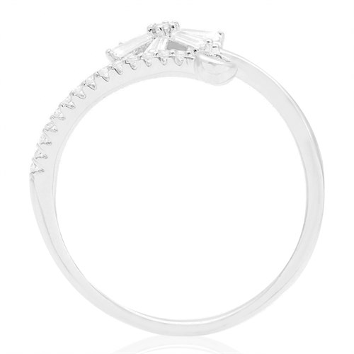 Nhẫn Hợp Kim Đính Đá Nữ AvaJi AVJ.R000730.00 Màu Bạc