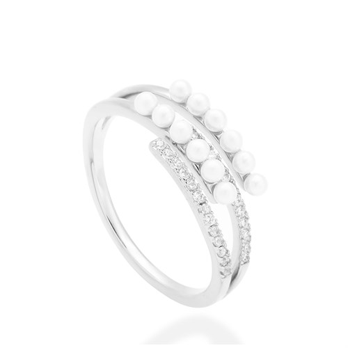 Nhẫn Hợp Kim Đính Ngọc Trai Nữ AvaJi AVJ.R000746.00