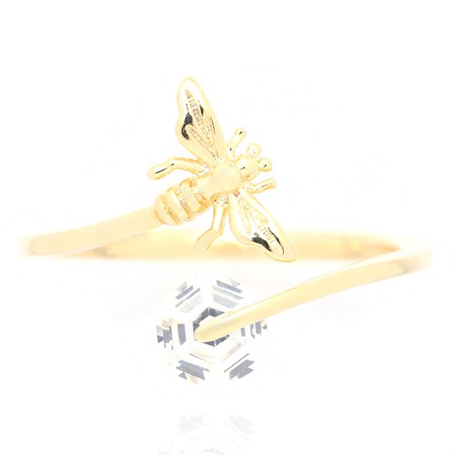 Nhẫn Hợp Kim Đính Đá Nữ AvaJi AVJ.R000751.00 Màu Vàng