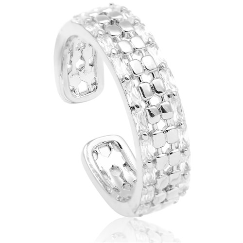 Nhẫn Hợp Kim Đính Đá Nữ AvaJi AVJ.R000791.00 Màu Bạc