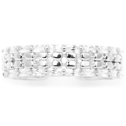 Nhẫn Hợp Kim Đính Đá Nữ AvaJi AVJ.R000791.00 Màu Bạc