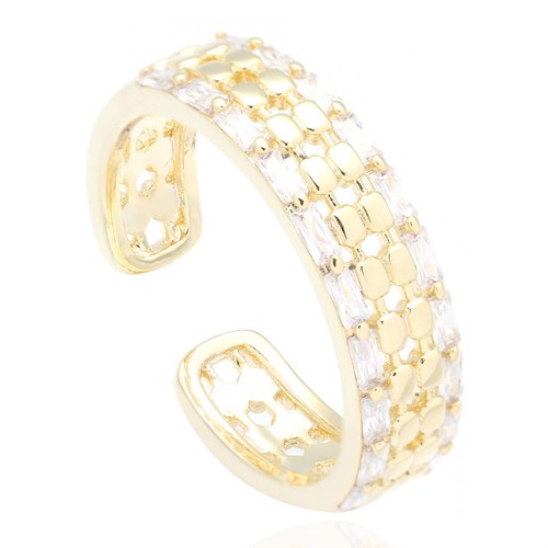 Nhẫn Hợp Kim Đính Đá Nữ AvaJi AVJ.R000792.00 Màu Vàng