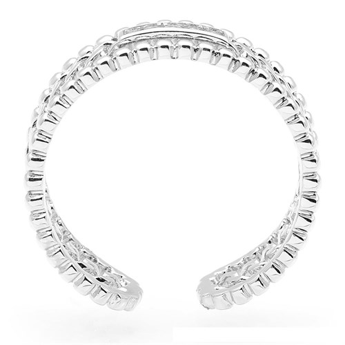 Nhẫn Hợp Kim Nữ Đính Đá AvaJi AVJ.R000795.00 Màu Bạc