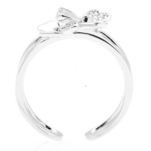 Nhẫn Hợp Kim Đính Đá Nữ AvaJi AVJ.R000811.00 Màu Bạc