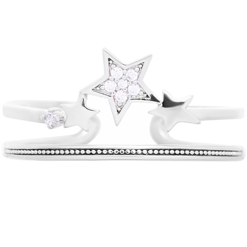 Nhẫn Hợp Kim Nữ Đính Đá AvaJi AVJ.R000823.00 Màu Bạc