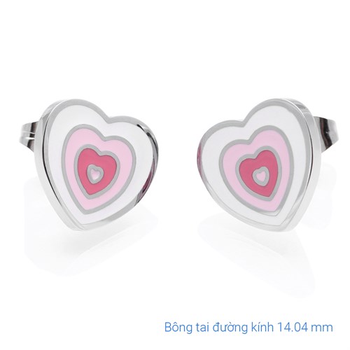 Bông Tai Hợp Kim Nữ AvaJi Đính Đá AVJ.E000024.00 Màu Bạc