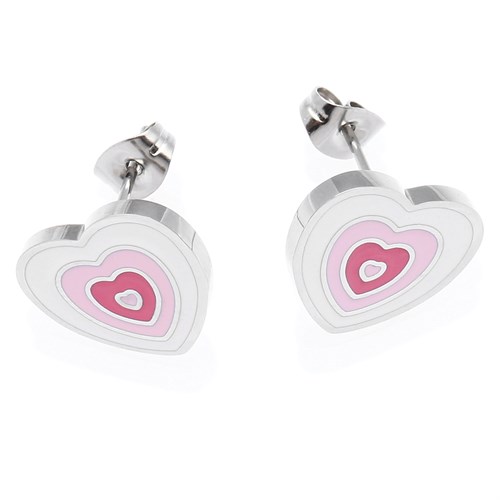 Bông Tai Hợp Kim Nữ AvaJi Đính Đá AVJ.E000024.00 Màu Bạc